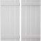 Ekena Millwork Rustic Four Board Spaced Board-n-Batten Smooth Faux Wood Shutters, 23 1/2W x 54H, PR SHUBSS23X54SMPR - alternate 1