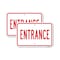 Signmission Entrance, 18'' X 24'' 2 Signs, Heavy Gauge Aluminum, 2PK A-1824-2PACK-25206 - alternate 1