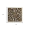 Homeroots 19" X 19" X 2" Brown Square Rotten Wood Wall Decor 274763 - alternate 5