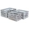 Homeroots Set of Three Gray Solid Wood Crate, 3PK 487710 - alternate 9