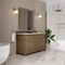 James Martin Vanities Brookfield 60 in. Double Vanity, Pecan w/3 CM Carrara White Marble Top 547-V60D-PCN-3CAR - alternate 6