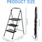 Wrightmaster 3-Step Lightweight Steel Step Stool, 8 ft. Reach with Non-Marring Feet, 600 lb. Capacity Zoro1113GAh - alternate 6