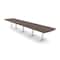 Skutchi Designs 18ft Conference Table W/ Power Unit | 18 Person Modular Arc Rectangle Meeting Table | Harmony Series HAR-AREC-48X216-T-H3041-NA - alternate 1