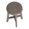 Homeroots 18" X 12" Gray Circular Shower Bench 383386 - alternate 5