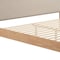 Homeroots Natural and Beige Wood And Upholstery King Bed Frame 583187 - alternate 8