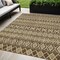 Homeroots 5' X 8' Brown And Taupe Quatrefoil Washable Indoor Outdoor Area Rug 583235 - alternate 1
