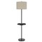 Homeroots 62" Bronze Tray Table Floor Lamp With Beige Drum Shade 526289 - alternate 6