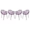 Leisuremod Modern Devon Aluminum Armchair, Purple, 4PK DCA23PU4 - alternate 1