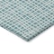 Homeroots 8' Teal Blue And Ivory Round Striped Washable Indoor Outdoor Area Rug 583464 - alternate 5