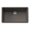 Blanco Precis Super Single Bowl, Volcano Gray 443121 - alternate 1