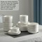 Dinewares Perlaceo Luxurious Collection of 32-Piece White with Gold Rim Bone China Dinnerware Set - QI004761.32 - alternate 8