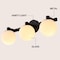 Jonathan Y Modernist Globe 24" 3-Light Metal/Frosted Glass Modern Contemporary LED Vanity, Black JYL3542B - alternate 10