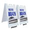 Signmission We Fix Boats, A-Frame & 2 Decals Installed, Heavy-Duty Plastic Frame SBHD-D-2436-We Fix Boats - alternate 4