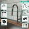 Hansgrohe Talis N HighArc Kitchen Faucet, A-Style 2-Spray Pull-Down, w/ sBox 1.75 GPM in Brushed Black Chrome 72850341 - alternate 2