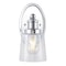Jonathan Y Beverly 5" 1-Light Iron/Seeded Glass Classic Cottage LED Vanity Light, Chrome JYL7530A - alternate 1
