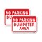 Signmission No Parking Dumpster Area 1, 18'' X 24'' 2 Signs, Heavy Gauge Aluminum, 2PK A-1824-2PACK-25046 - alternate 1