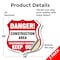 Signmission Construction Area Shield Sign Danger! Un, 18 inch X 18 inch, Vinyl Decal, 2PK SHI-D-2PACK-18-373 - alternate 5