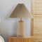 Jonathan Y Arvid 20.5" Rustic Scandinavian Resin/Iron Lighthouse LED Table Lamp w/Pleated Shade, Beige Wood Fini JYL1146A - alternate 8