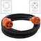 Ac Works SOOW Extension Cord, 12 AWG, 12/3, 1 Outlets, L15-20R, Black, Rubber, L15-20P, 25 ft L1520PR-025 - alternate 4