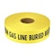 Empire Level CAUTION GAS LINE BURIED- Reinforced Non Detectable Yellow Utility Tape  3in X 1000ft 71-070 - alternate 1