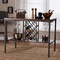 Baxton Studio Vintner Industrial Brown and Black Pub Table with Built-In Wine Cage 256-5386-5387-ZORO - alternate 8