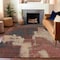 Homeroots 5' X 8' Brick Red And Red Abstract Washable Indoor Outdoor Area Rug 609161 - alternate 5