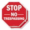 Signmission Stop No Trespassing, 6 inch X 6 inch, Plastic Sign, 2PK OC-P-2PACK-6-269 - alternate 1