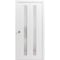 Sartodoors Sliding Closet Bi-fold Doors, Planum 0660 Painted White with Frosted Glass, Sturdy Tracks Moldings PLANUM0660BF-BEM-84 x 80 (2* 42x80) - alternate 1