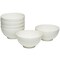 Homeroots White Six Piece Porcelain Service For Six Bowl Set 483486 - alternate 1