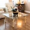 Fab Glass And Mirror 36in Square Clear 1/4in in Thick Flat Polished Tempered Eased Corners Glass Table Top 36inch 36SQR6THFLTE-T - alternate 7