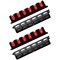 Simple Deluxe Vertical Fishing Rod Holders Wall-Mounted - Fishing Rod Rack, Great Fishing Pole Holder and Rack fo SOFISHRODRACKREDX2VERT - alternate 1