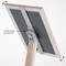 M&T Displays Pale Rose 8.5 x 11 Inch Pedestal Sign Holder with Clear Brochure Holder Menu Board Floor Standing UCUMB41581X9002 - alternate 4