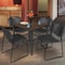 Regency Square Kahlo Breakroom Table W/ 4 Zeng Stack Chairs, 36 in W, 36 in L, Noble Oak TPL3636NWBK44BK - alternate 6