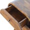 Homeroots 21" Chestnut Solid Wood Oval Two Drawer Nightstand 651608 - alternate 15