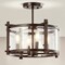 Jonathan Y Hampdon 15" Iron/Glass Modern Drum LED Flush Mount, Oil Rubbed Bronze JYL6700A - alternate 10