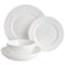 Gibson Elite Embossed Bone China 16 Piece Double Bowl Dinnerware Set in White 99845.16RM - alternate 5