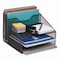 Mind Reader Metal Mesh Vertical File Holder Paper Tray Desktop Organizer, 2-Tier/5-Compartment, Letter, Black MESHBOX5-BLK - alternate 10