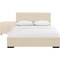 Homeroots Two Piece Beige Upholstered Solid and Manufactured Wood Bedroom Set 569362 - alternate 1