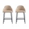 Manhattan Comfort Gracie Counter Stool  in Tan and Black - Set of 2 2-CS019-BTN - alternate 8