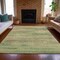 Homeroots 3' X 5' Artichoke Green And Beige Abstract Washable Indoor Outdoor Area Rug 631107 - alternate 7