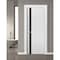 Sartodoors Solid Interior French, Planum 0040 White Silk with Black Glass, Single Regular Panel Frame Trims Ha PLANUM0040ID-WS-3284 - alternate 9