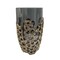 Homeroots 11" Black And Gold Glass And Aluminum Geo Circles Table Vase 574251 - alternate 1