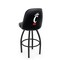 Holland Bar Stool Co Logo Grizzly Cincinnati 36 in. Swivel Bar Stool with Black Wrinkle Finish L048 - alternate 1
