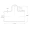 Hps Performance 2 in ID x 6 in L, 4-Ply Silicone High Temp T Hose Coupler Adapter with 1 in Branch, Blue 200-THOSE-100-BLUE - alternate 2