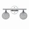 Jonathan Y Maeve 13" 2-Light Iron/Glass Contemporary Glam LED Vanity Light, Chrome JYL7535A - alternate 10