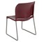 Flash Furniture Burgundy Plastic Stack Chair RUT-238A-BY-GG - alternate 9