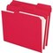 Pendaflex FOLDER, LTR, DBL, 11PT, 1/3, RED, 100PK R15213RED - alternate 2