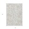Homeroots 5' X 8' Ivory And Gray Floral Washable Indoor Outdoor Area Rug 599893 - alternate 9