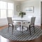 Homeroots 8' Graphite Gray And Silver Round Geometric Washable Indoor Outdoor Area Rug 583290 - alternate 7