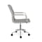 Martha Stewart Taytum Upholstered Office Chair in Gray/Polished Nickel CH-142370-GY-MS - alternate 10